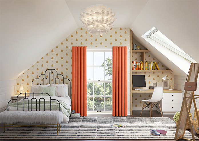 Carron, Tangerine - Made to Measure Curtains - Image 14